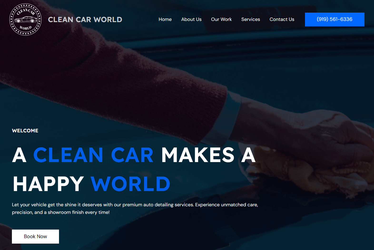 Clean Car World - Single Page
